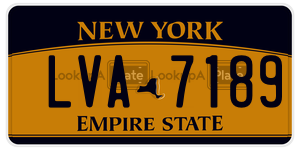 LVA7189  license plate in NY