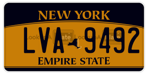LVA9492  license plate in NY