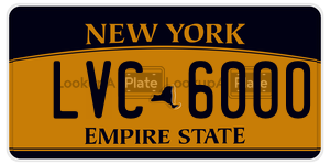LVC6000  license plate in NY