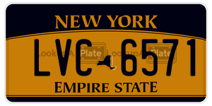 LVC6571  license plate in NY