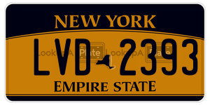 LVD2393 license plate in New York
