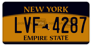 LVF4287  license plate in NY