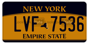 LVF7536  license plate in NY