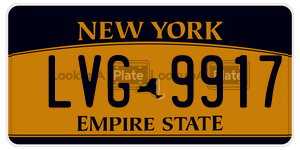 LVG9917  license plate in NY