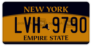 LVH9790  license plate in NY