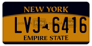 LVJ6416  license plate in NY