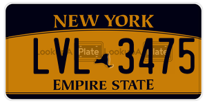 LVL3475  license plate in NY