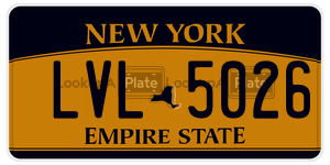 LVL5026  license plate in NY