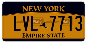 LVL7713  license plate in NY