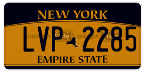 LVP2285  license plate in NY