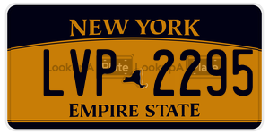 LVP2295  license plate in NY