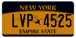 LVP4525  license plate in NY