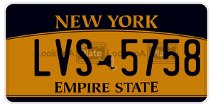 LVS5758  license plate in NY