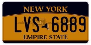 LVS6889  license plate in NY