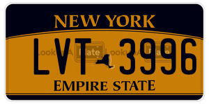 LVT3996  license plate in NY