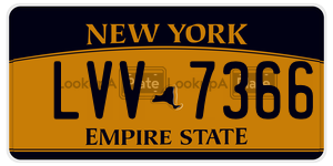 LVV7366 license plate in New York