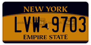LVW9703 license plate in New York
