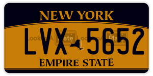LVX5652  license plate in NY