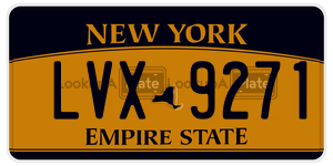 LVX9271 license plate in New York