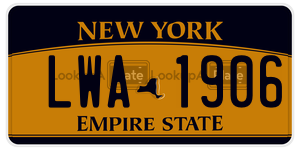 LWA1906  license plate in NY
