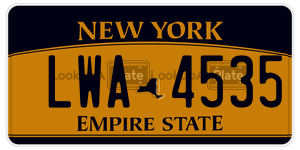 LWA4535  license plate in NY