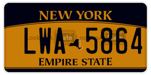 LWA5864  license plate in NY
