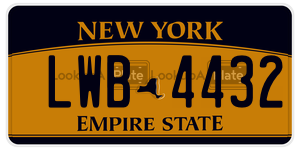 LWB4432  license plate in NY