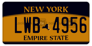 LWB4956  license plate in NY
