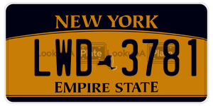 LWD3781  license plate in NY