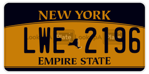 LWE2196  license plate in NY