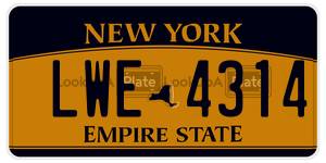 LWE4314  license plate in NY