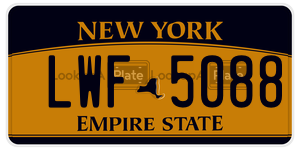 LWF5088  license plate in NY