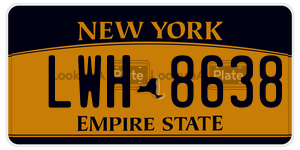 LWH8638  license plate in NY