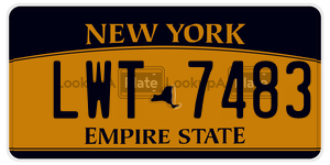 LWT7483  license plate in NY