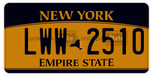 LWW2510  license plate in NY
