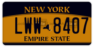 LWW8407  license plate in NY