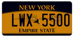 LWX5500  license plate in NY