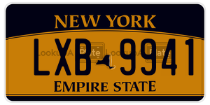 LXB9941  license plate in NY