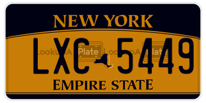 LXC5449  license plate in NY