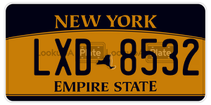 LXD8532  license plate in NY