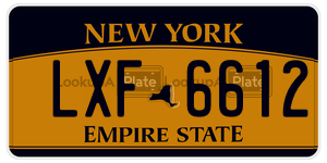 LXF6612  license plate in NY