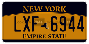 LXF6944  license plate in NY