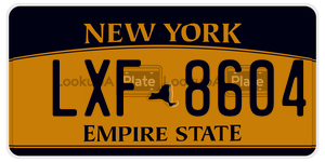 LXF8604  license plate in NY