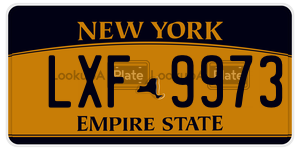 LXF9973  license plate in NY