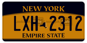 LXH2312  license plate in NY