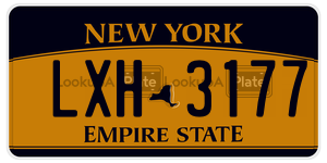 LXH3177  license plate in NY
