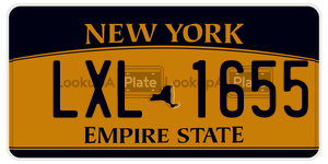 LXL1655  license plate in NY