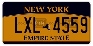 LXL4559 license plate in New York