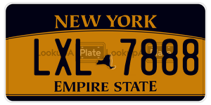 LXL7888  license plate in NY