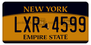 LXR4599  license plate in NY